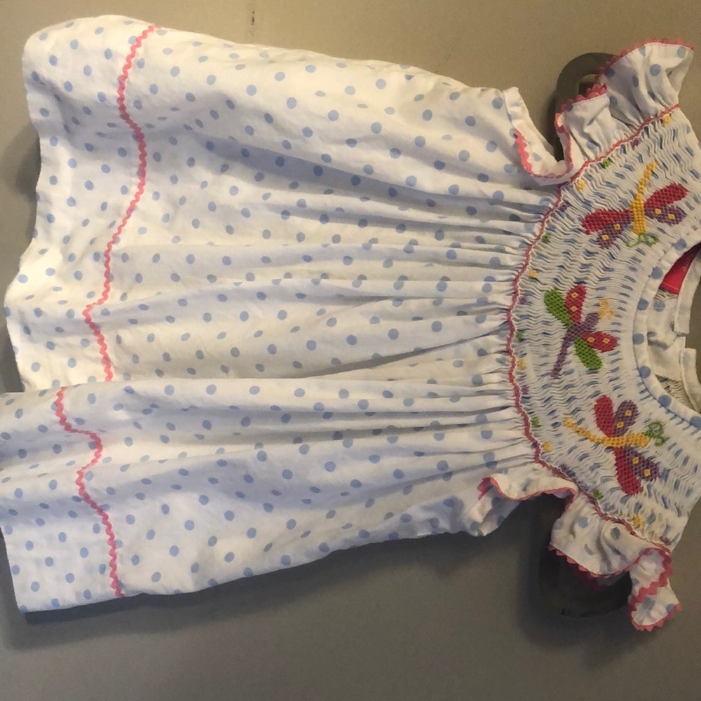 Claire and Charlie smocked dress